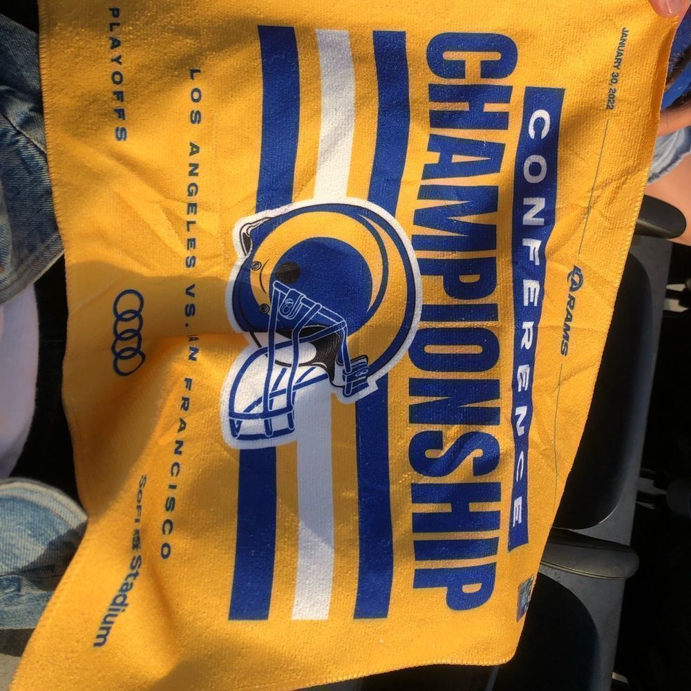 NFL NFC championship game towel. Official from SoFi stadium. Rams v 49ers